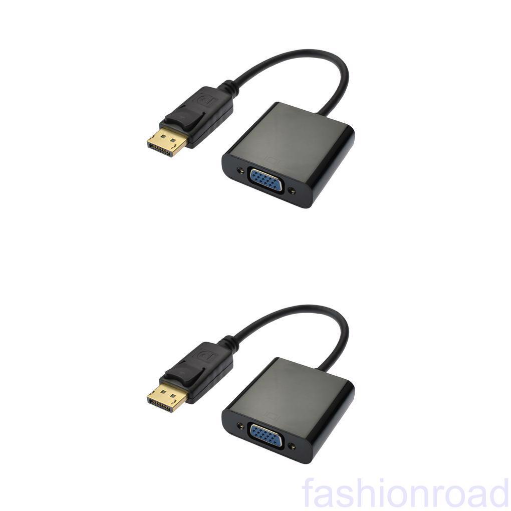 FA-10pcs New DisplayPort Display Port DP to VGA Adapter Cable Male to Female Converter PC Computer Laptop HDTV Projector
