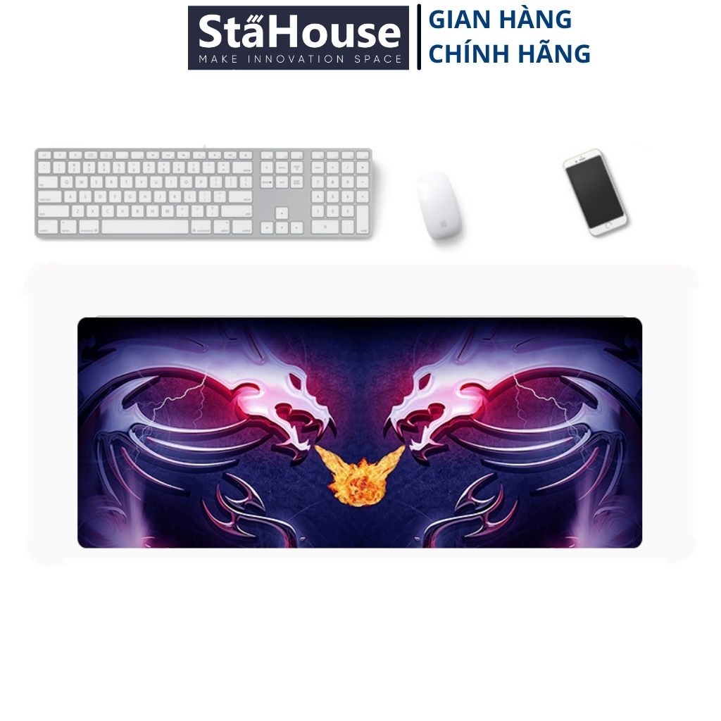 Lót Chuột Cỡ Lớn Gaming Stahouse Chuyên Game Thủ, Bàn Di Chuột Cỡ Lớn Pad Chuột TLC103 KT 80X30Cm