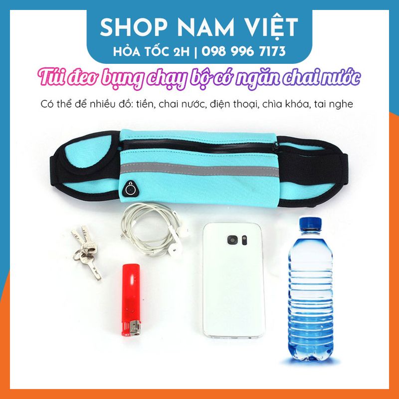 Túi đeo hông, đeo bụng tập gym, chạy bộ có ngăn để chai nước