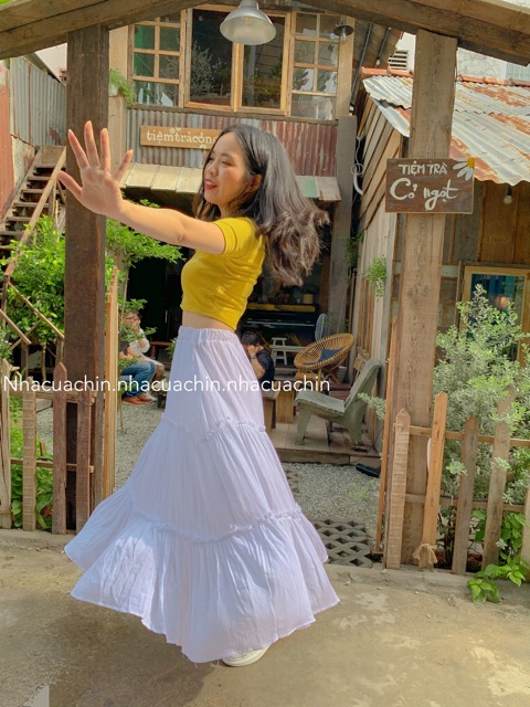Chân váy voan 2 lớp 2 tầng | BigBuy360 - bigbuy360.vn