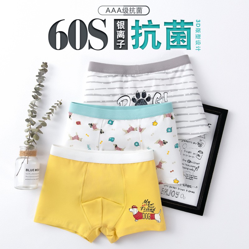 Quần lót boxer chất liệu cotton cỡ rộng dành cho bé trai