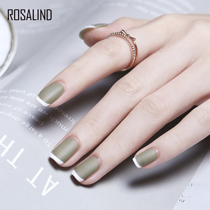 Gel sơn móng tay Rosalind hiệu ứng lì 8ml
