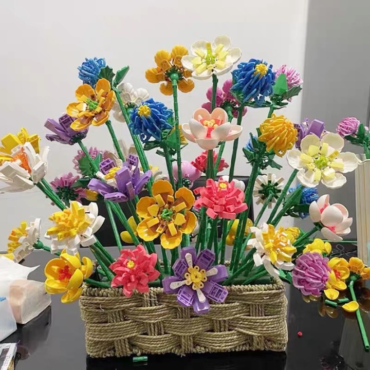 Đồ chơi lắp ráp SLUBAN hình hoa xinh xắn cho trẻ em