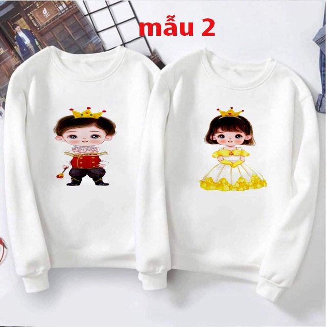 Áo đôi các mẫu 3d chất nỉ da cá , dày, ấm áp cho mùa thu đông
