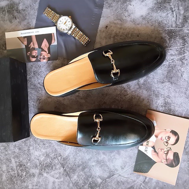 (Loại 1) Giày Sục Nam Da Xịn Cao Cấp Hàng Nhập Thái Lan