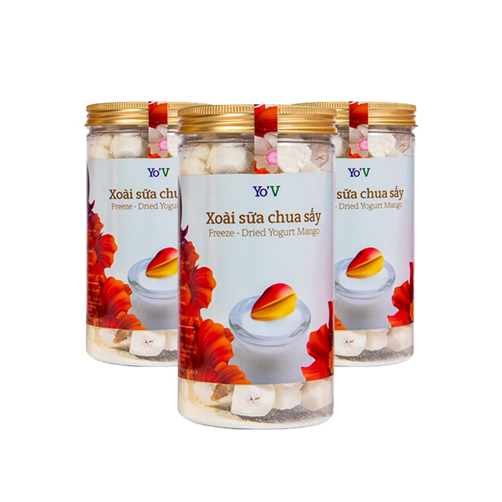 Sữa Chua Sấy YoV Xoài VINAMIT Lon 60g/90g