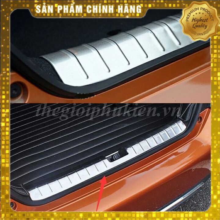 BỘ SẢN PHẨM Nẹp bước chân và ốp chống trầy cốp Honda Civic 2016-2019 - Mẫu Inox