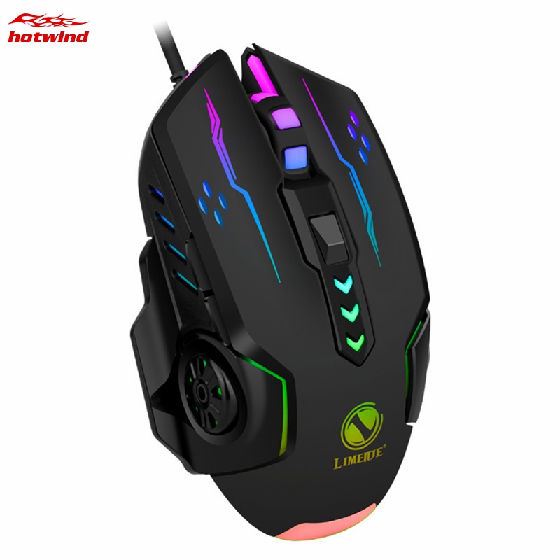 Chuột Chơi Game Hw V7 3600dpi 6 Nút Bấm Có Đèn LED Nhiều Màu