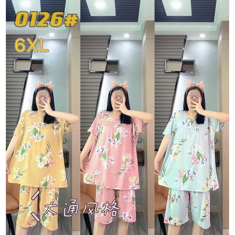 Đồ ngủ bigsize, bộ thun size lớn mặc nhà từ 75kg - 110kg, ngang áo 67cm, Ship Hoả Tốc trong 30’