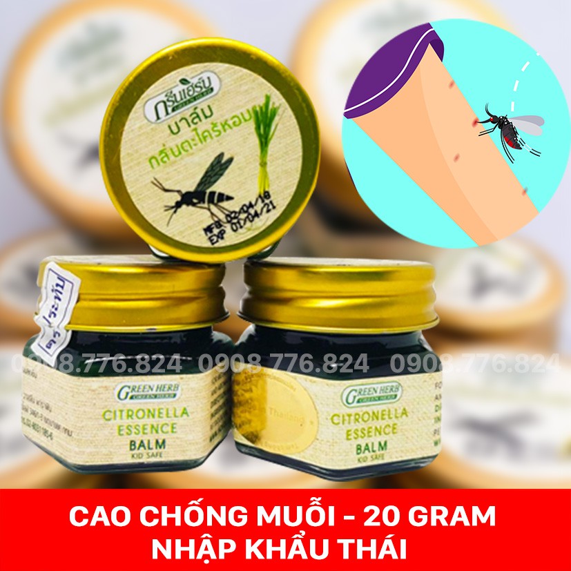 Cao Thoa Chống Muỗi & Côn Trùng Đốt bảo vệ con yêu (Sả & Thảo Dược) 20 gram