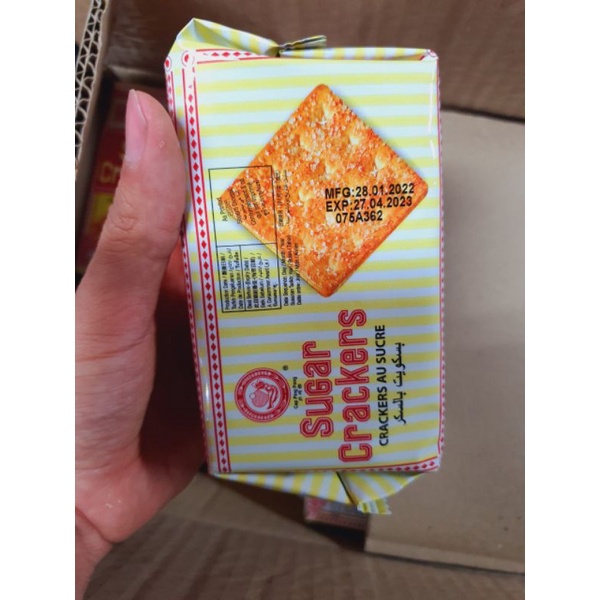 Bánh Ăn Kiêng Lúa Lạc Hup Seng Cream Crackers (Gói 125g)