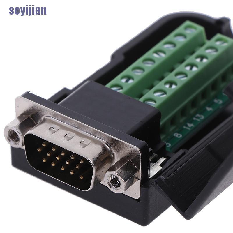 Đầu Nối Dây Điện 3 Hàng 15 Pin D-Sub Db15 Vga Tiện Dụng