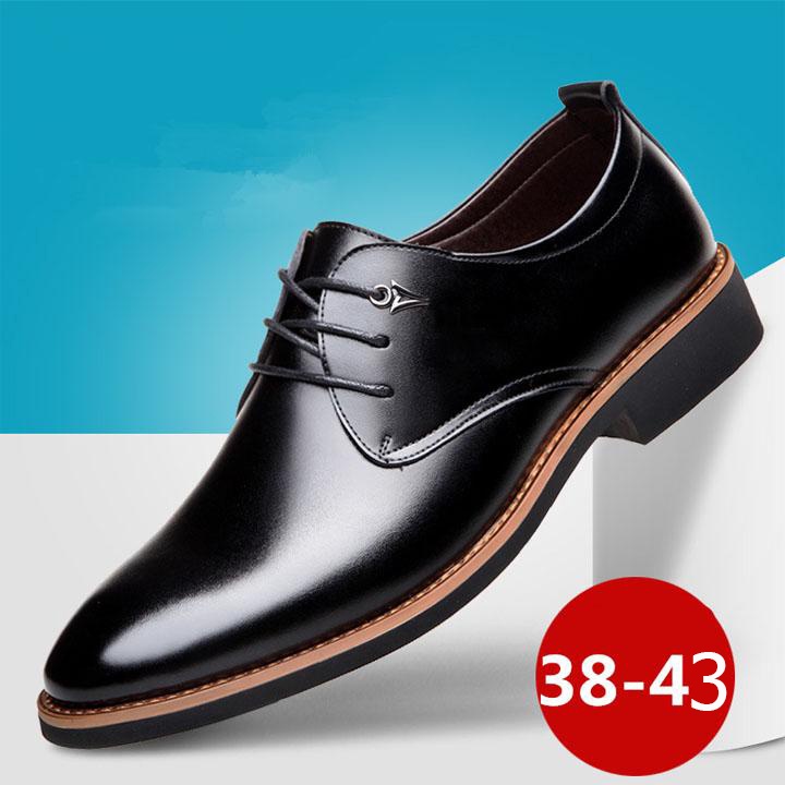 Giày tây nam da bò đế khâu công sở kiểu Ý Oxford Captoe doanh nhân sang trọng lịch lãm hàng hiệu giá rẻ B-20