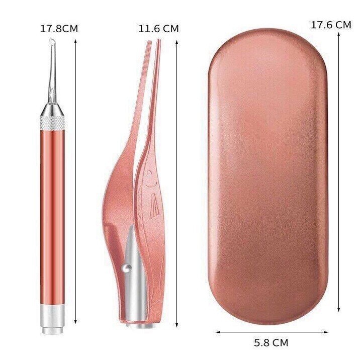 Bộ dụng cụ gắp ráy tai thông minh có đèn