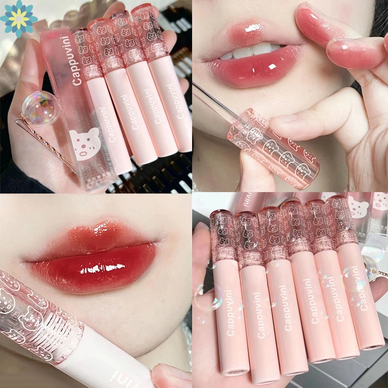 Dầu Dưỡng Môi Bóng Trong Suốt Chống Thấm Nước Thương Hiệu Cappuvini