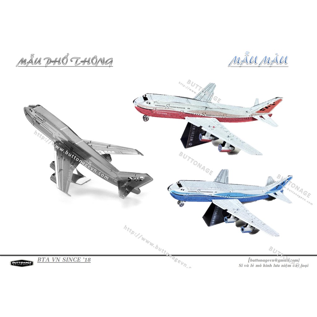 Mô Hình Lắp Ráp 3d Máy Bay Boing 747