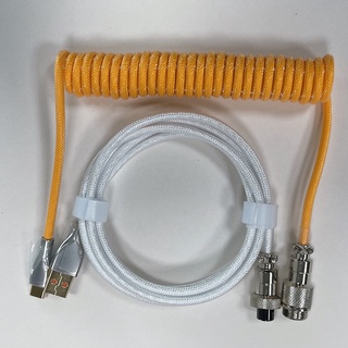 [BASIC] Dây cáp custom handmade Type-C cho bàn phím cơ / Coiled Custom cable type-C for mechanical keyboard