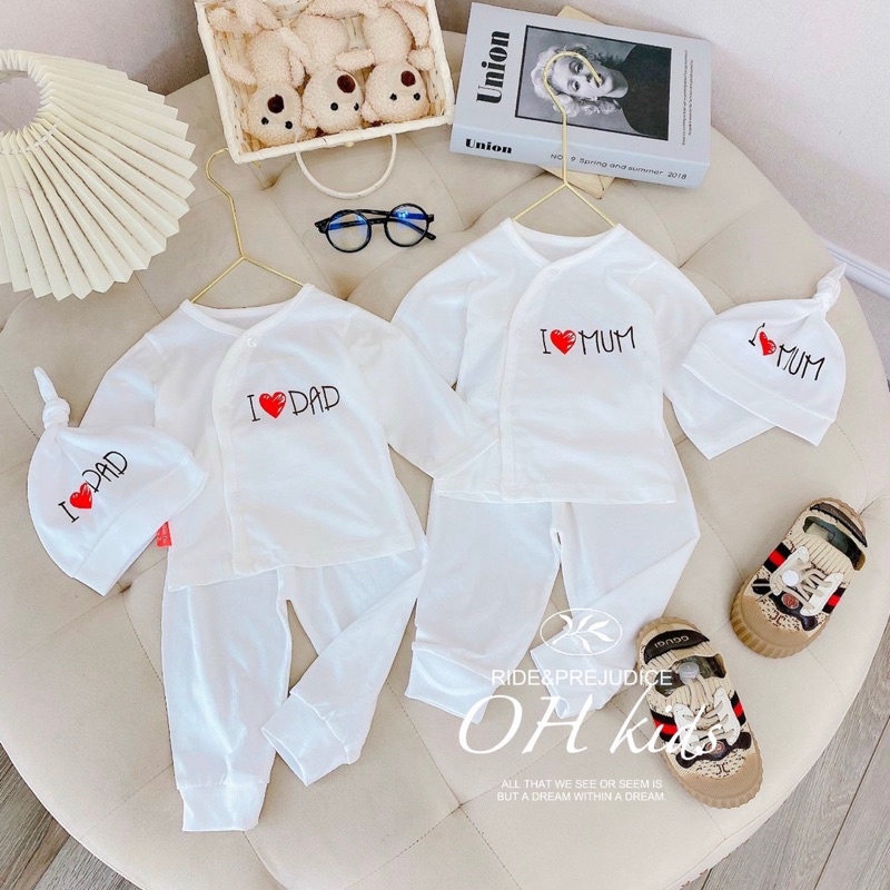 Set 3 chi tiết bộ dài I LOVE DAD mã 29045