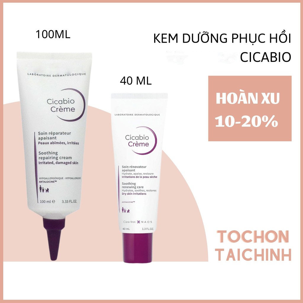 Kem dưỡng phục hồi da tổn thương Bio Cicabio Crème - 40m