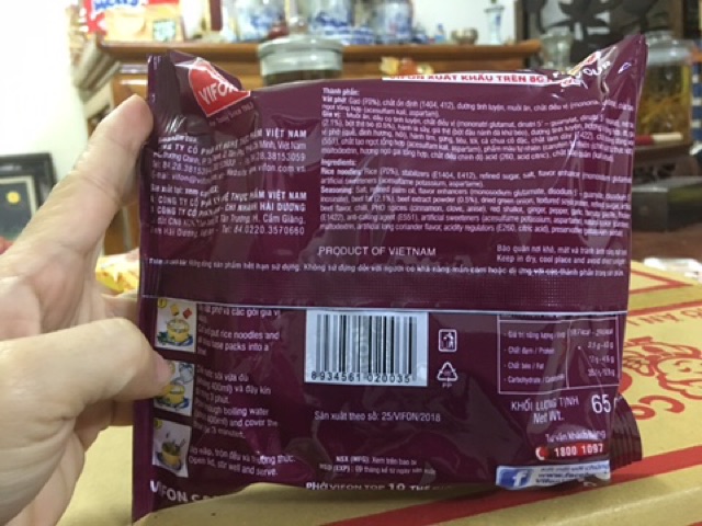 COMBO 5 gói PHỞ BÒ VIFON 65g | BigBuy360 - bigbuy360.vn