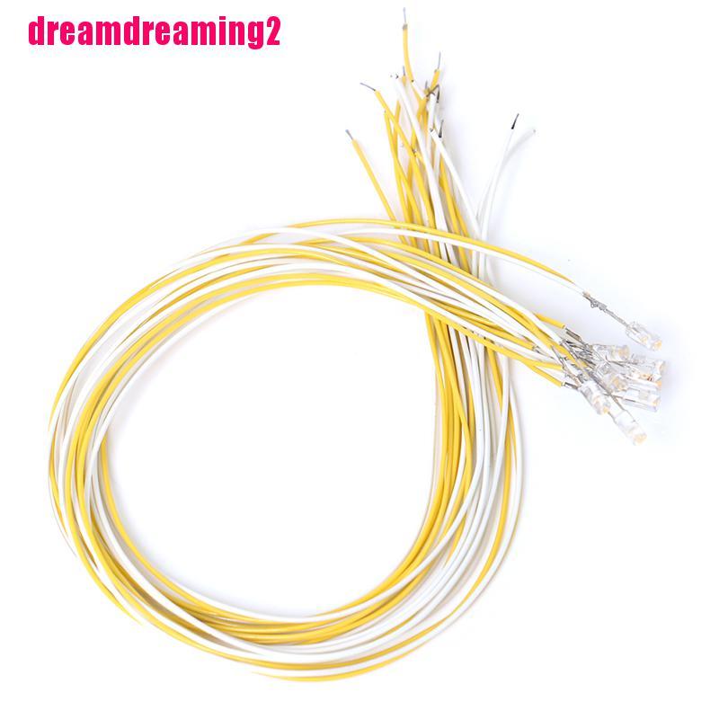 10 dây đèn led 1:12 với dây dài 20cm trang trí nhà búp bê