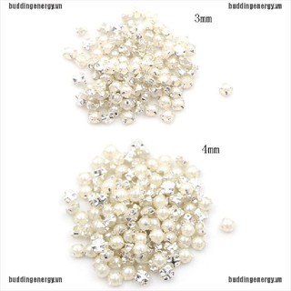 {buddi} 100pcs 3/4MM Mini Doll Pearl Buckles DIY Garment Sewing Doll Clothes Bags Accessories{LJ}