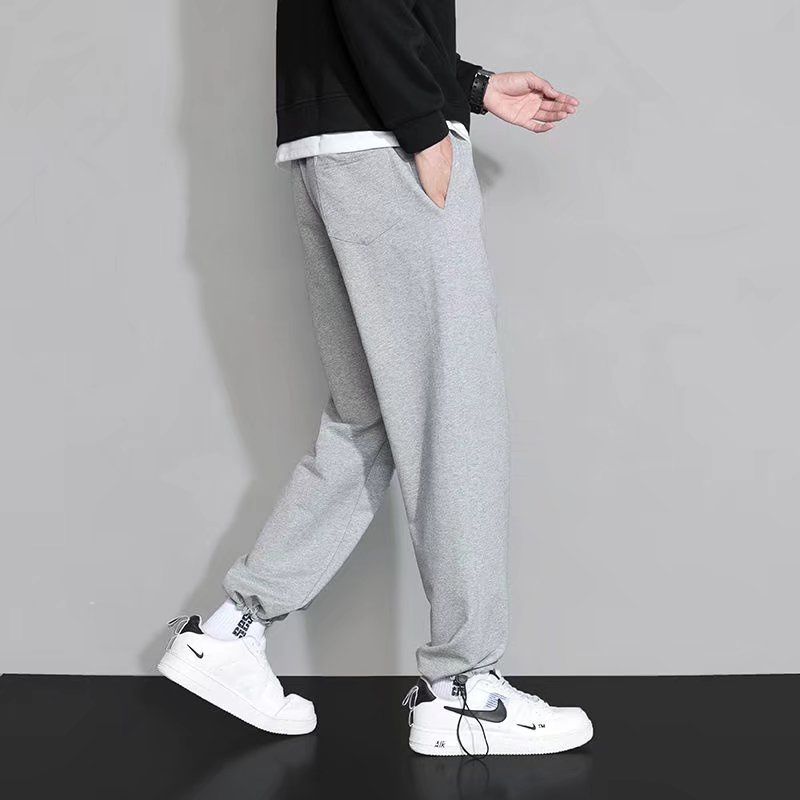 Quần Dài Dáng Rộng Lót Lông Cừu Thời Trang Thu Đông 2 Màu S-3XL Cho Nam