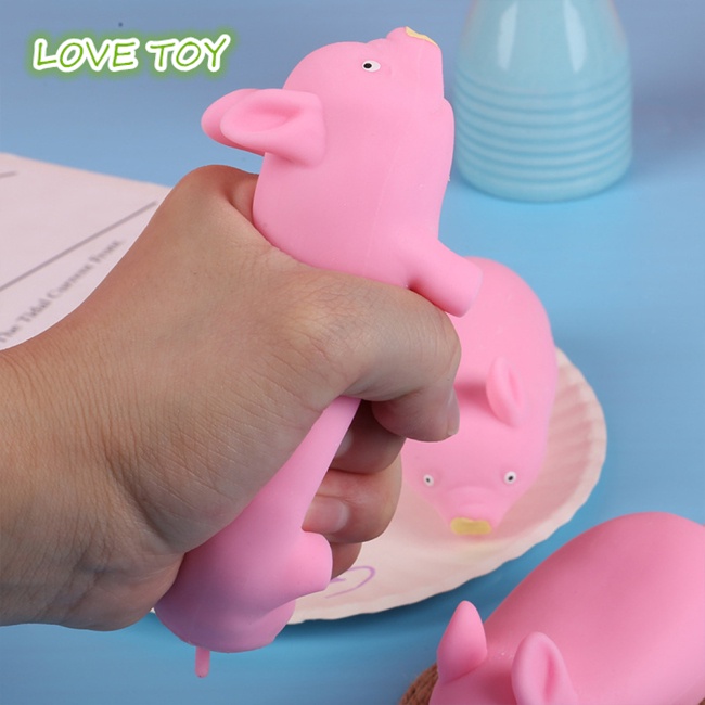 Đồ chơi nắn bóp đàn hồi giảm căng thẳng hình chú heo dễ thương