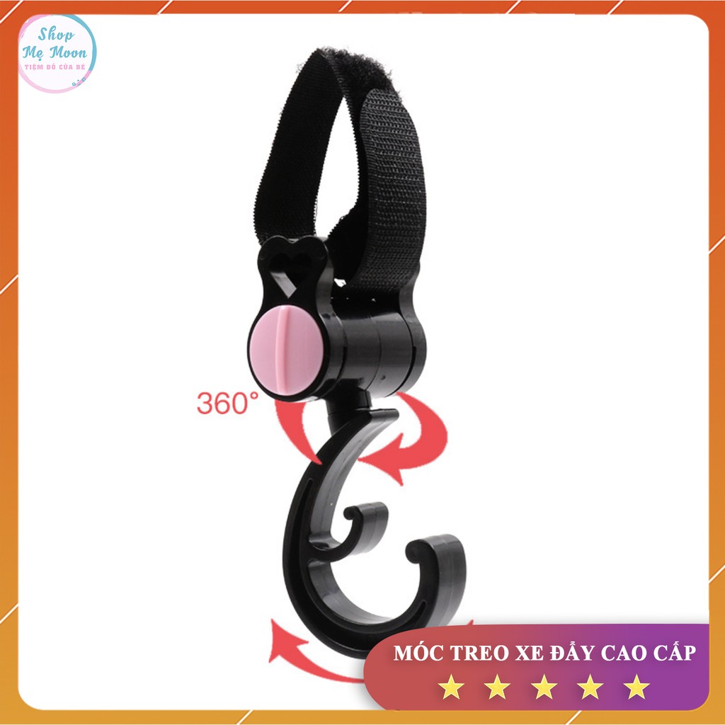 Set 2 Móc Treo Đồ Xe Đẩy Làm Từ Nhựa ABS Cao Cấp ✨FREESHIP✨