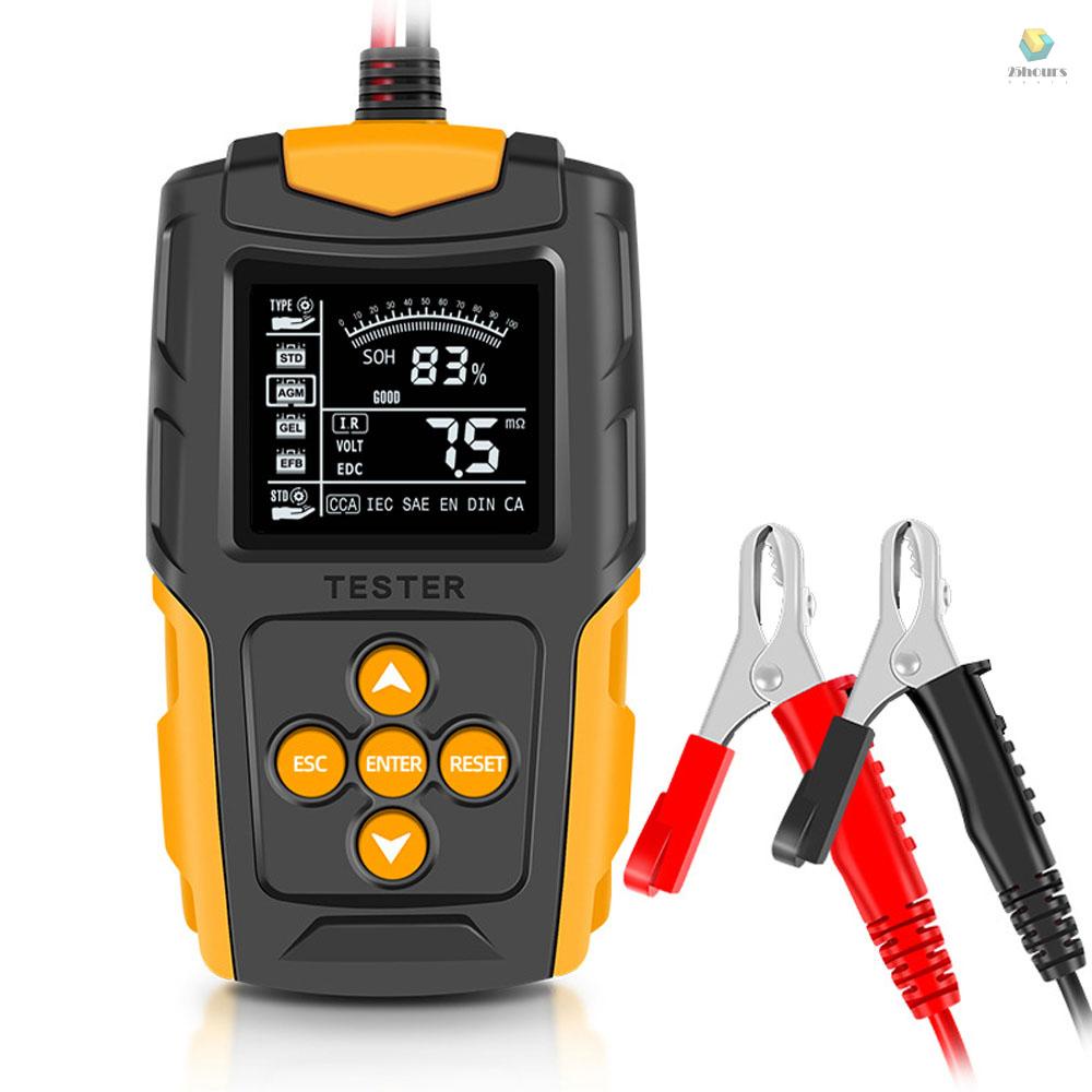 Thiết Bị Kiểm Tra Ắc Quy Kỹ Thuật Số LCD 12V / 24V Cho Xe Hơi / Xe Máy