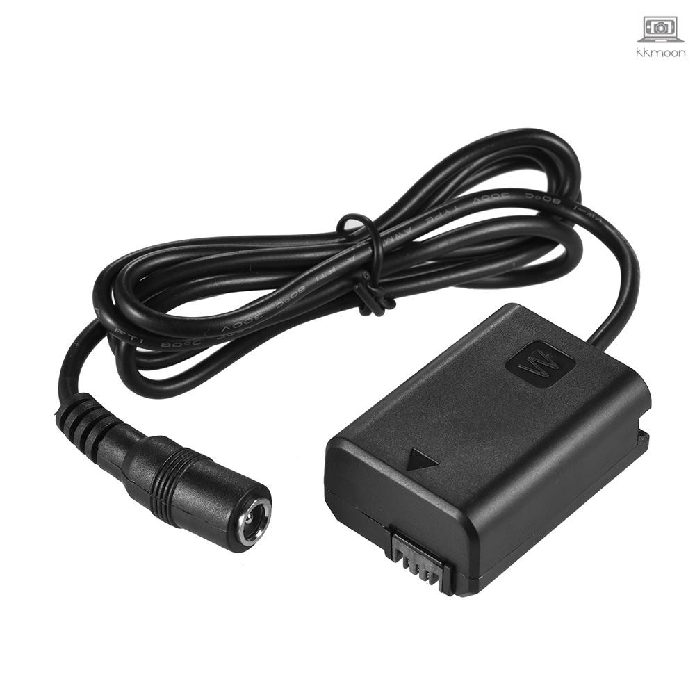 Andoer NP-FW50 Fully Decocded Dummy Battery Pack DC Coupler Connector for Sony A7 A7II A7R A7S A7RII A7SII A6000 A5000 ILDC Camera