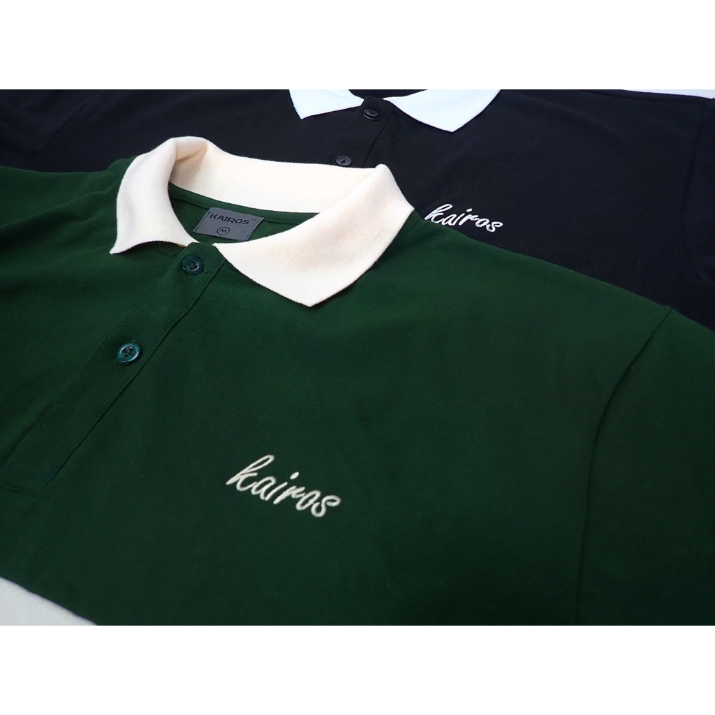 KAIROS STRIPED LONGSLEEVES POLO - Áo phông dài tay có cổ Brand KAIROS