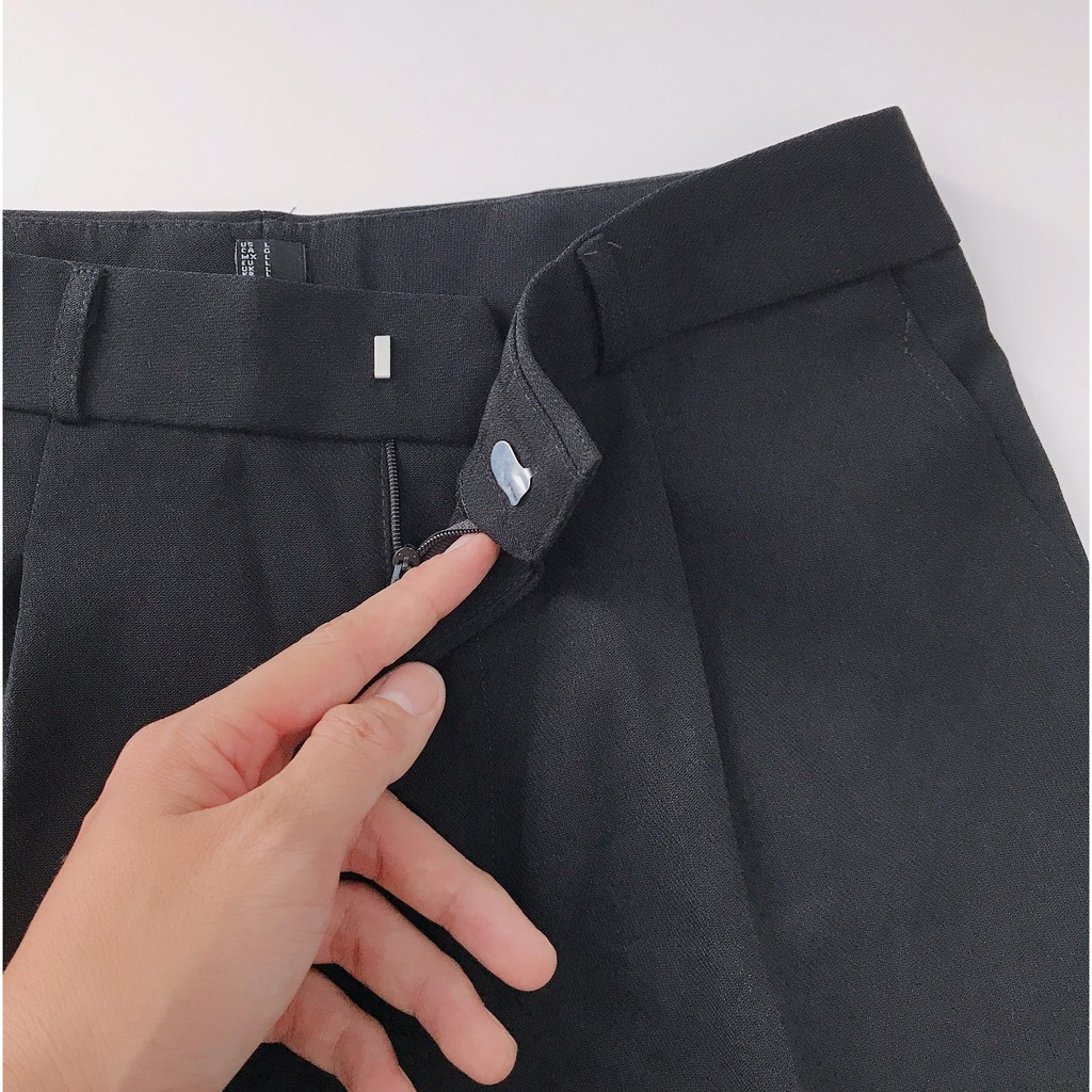 Quần tây nữ vải tuyết mưa, quần âu nữ công sở lưng cao form đẹp | BigBuy360 - bigbuy360.vn