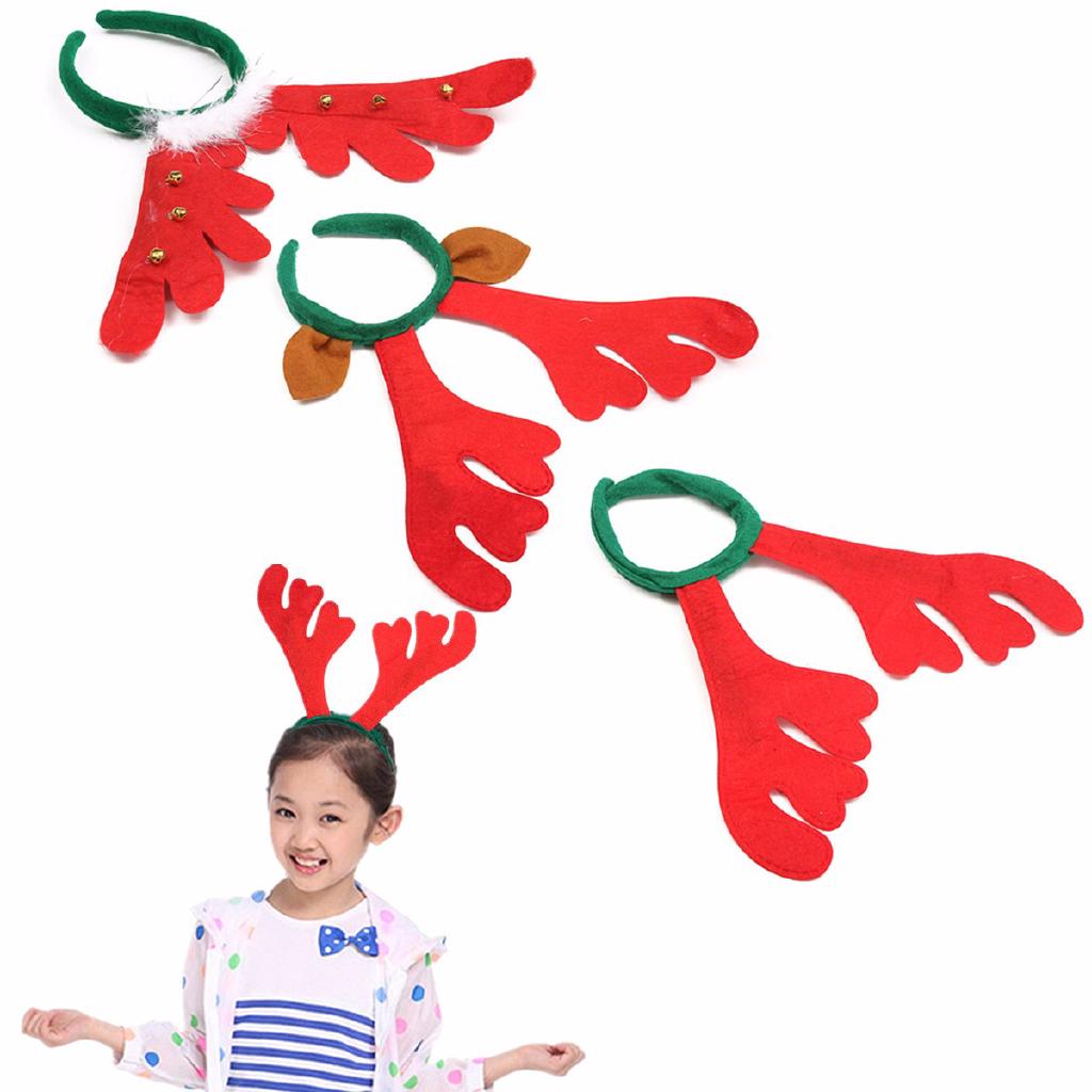 Fancy Christmas Reindeer Deer Antlers Headband Hairband Xmas