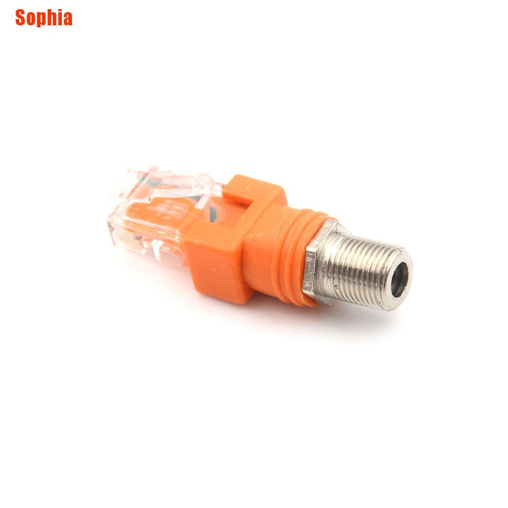 Đầu Nối Chuyển Đổi Cổng F Female Sang Rj45 Male Đồng Trục Coaxial Coax Rj45 To Rf