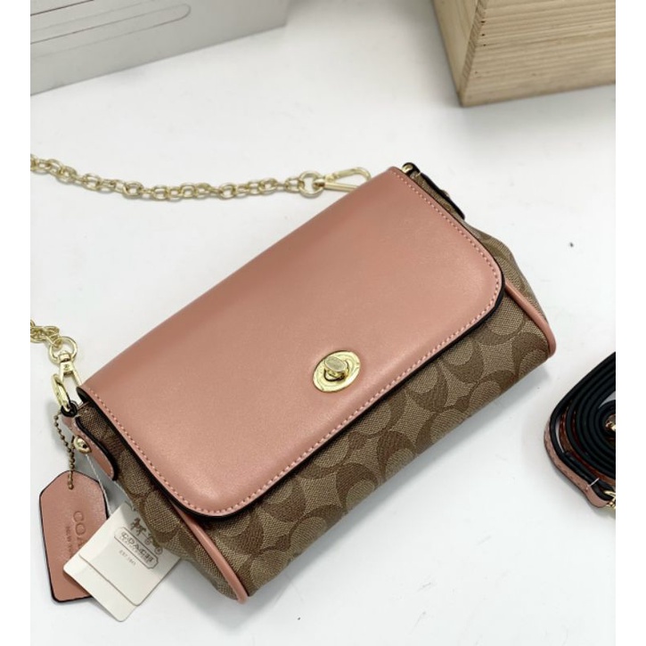 TÚI C.O.A.C.H DÁNG KẸP NÁCH XUẤT XỊN SIZE 22CM