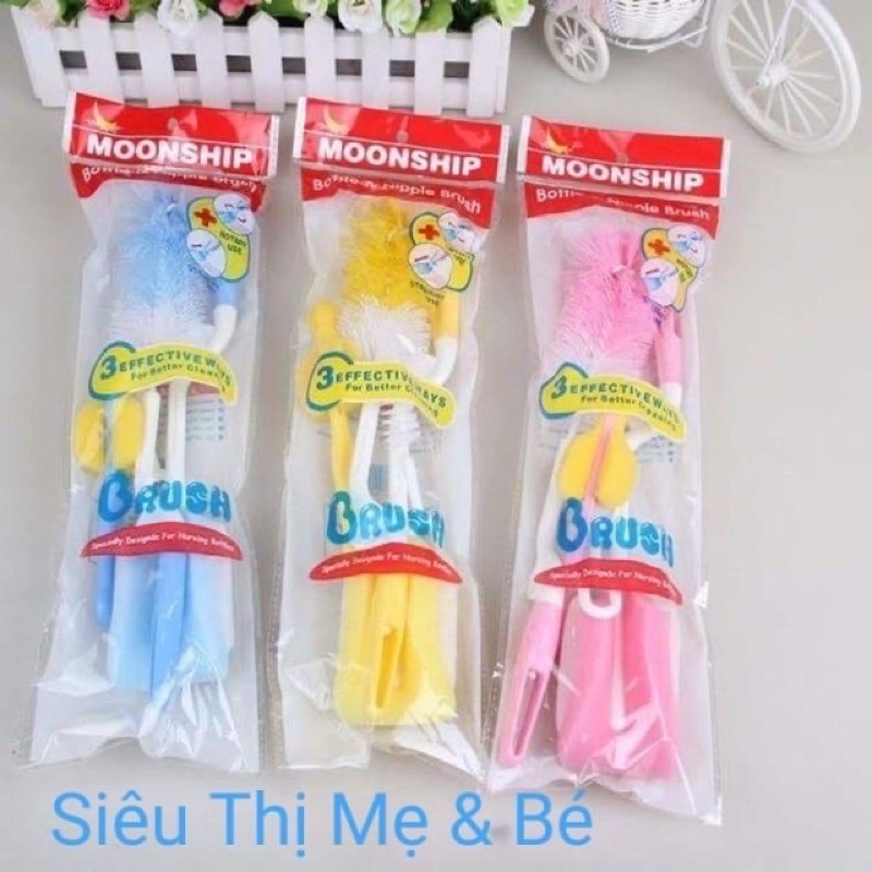 loại 1 - bộ cọ rửa bình sữa 4 chi tiết