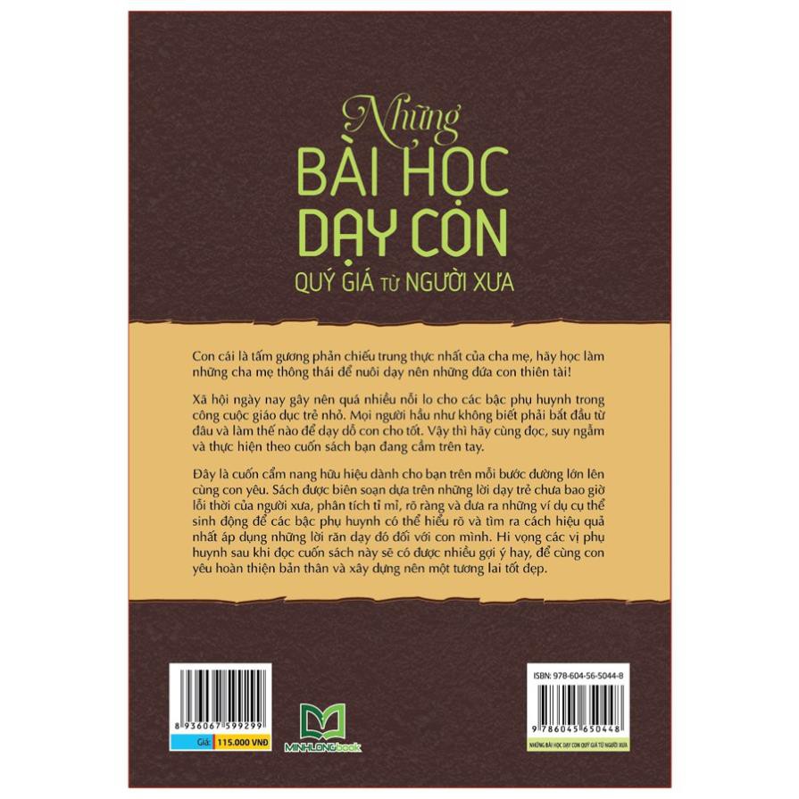 Sách Minh Long -Những bài học dạy con quý giá từ người xưa