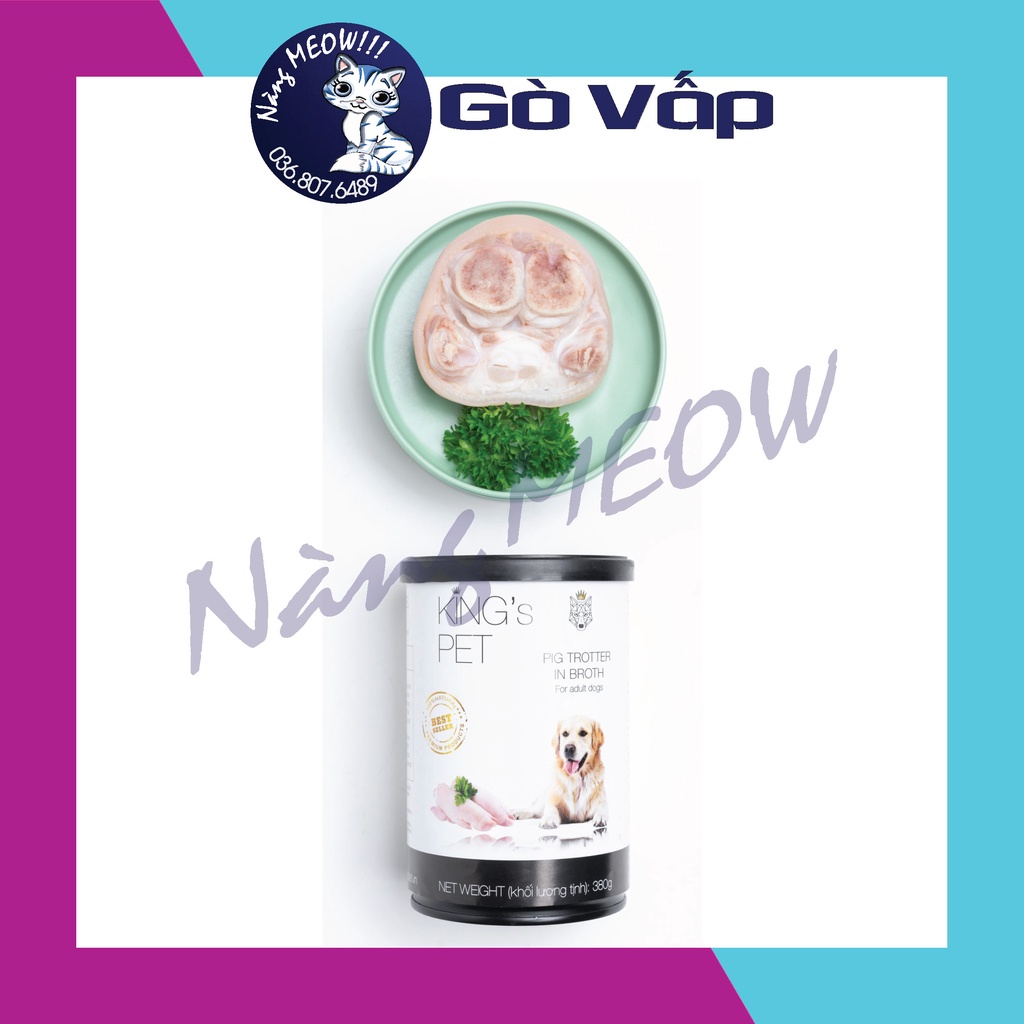 Combo 6 LON PATE 380G KING’S PET – DÀNH CHO MÈO TỪ 1 THÁNG TUỔI