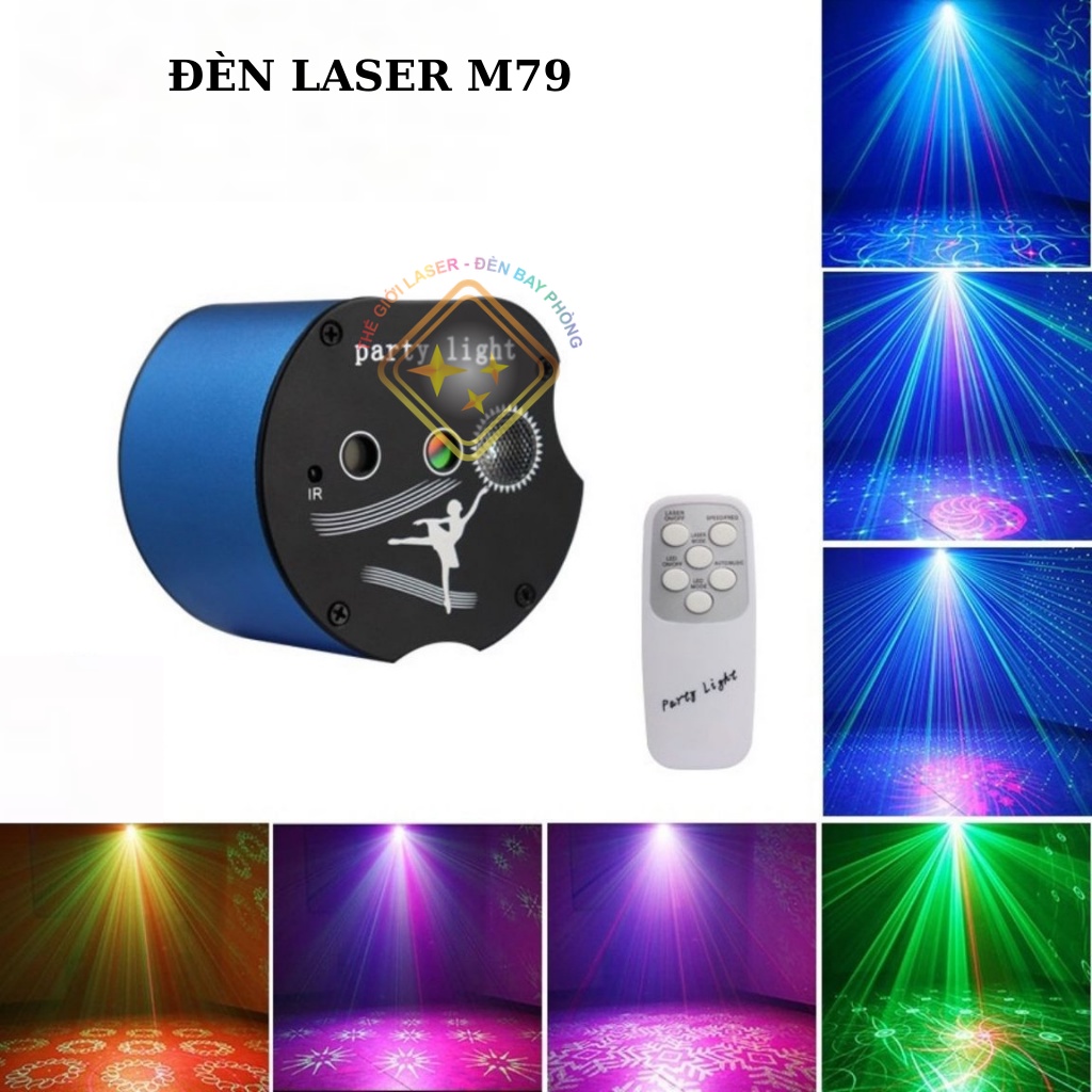 Đèn Laser Cảm Biến Nhạc Hiệu Ứng 3D Giá Rẻ Dùng Cho phòng Bay, Karaoke, Phòng Bar