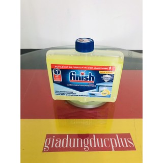 Dung dịch vệ sinh máy rửa bát Finish hương chanh, chai 250ml