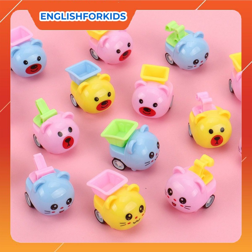 Đồ chơi thú chạy cót mini, động vật đáng yêu chạy dây cót - English For Kid