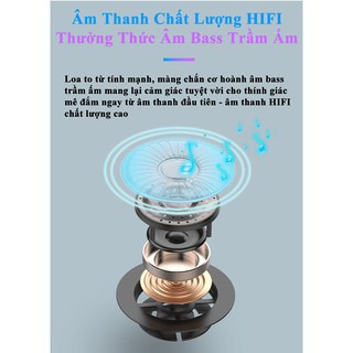 Loa nghe nhạc không dây bluetooth Q12 kiêm đồng hồ, có đèn led, loa blutooth có giá đỡ đa năng