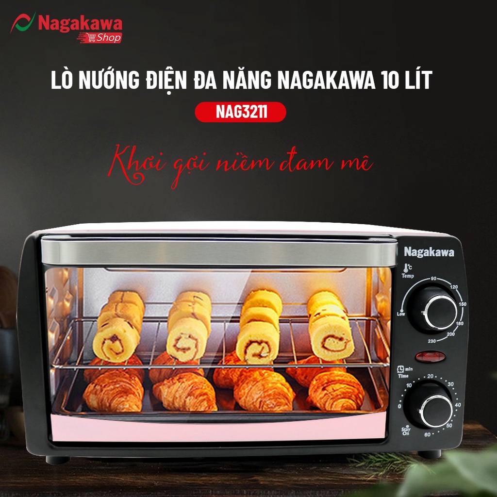 Lò Nướng Điện NAGAKAWA NAG3211  - Hàng Chính Hãng