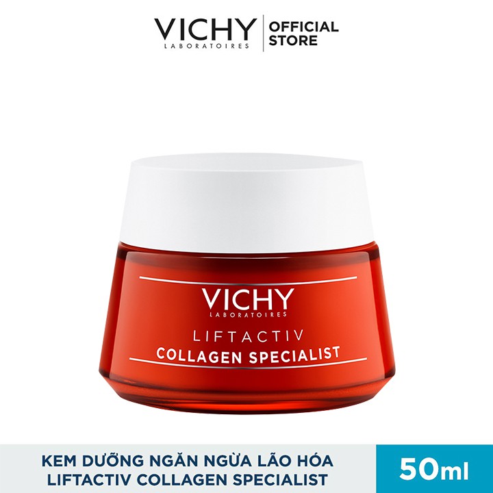 Bộ kem dưỡng hỗ trợ săn chắc, ngăn ngừa lão hóa và làm sáng da Vichy Liftactiv Collagen Specialist