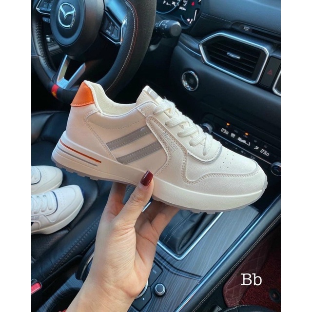 Giày thể thao 2 vạch mẫu mới da mềm