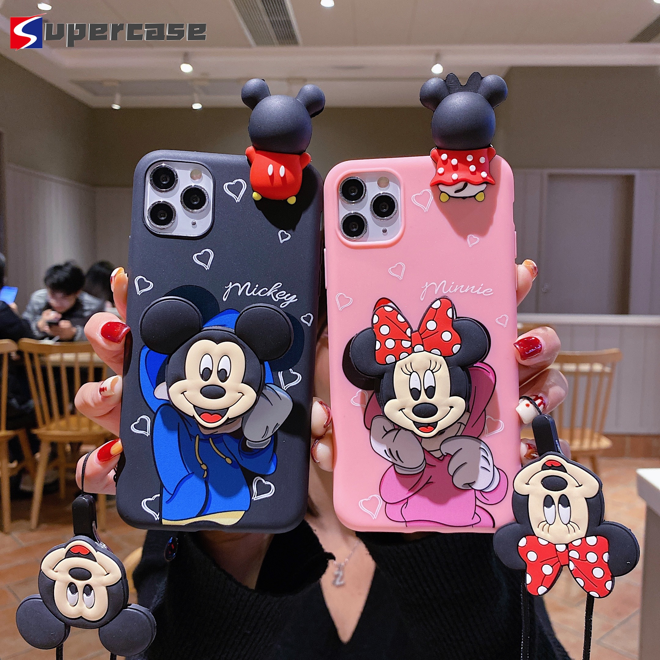 DISNEY Ốp Lưng Mềm In Hình Chuột Mickey / Minnie 3d Cho Xiaomi Redmi Note 9s 9 8 7 6 5 Pro Max 7s K30 K20 Pro 4 4x 8a 8 7a 7 Y3 6a 6 5a 5