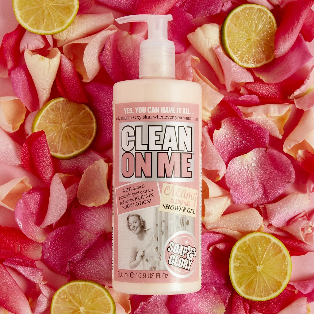 Sữa tắm Clean On Me hương nước hoa Bergamot & Rose cấp ẩm, lưu hương 500ML | BigBuy360 - bigbuy360.vn