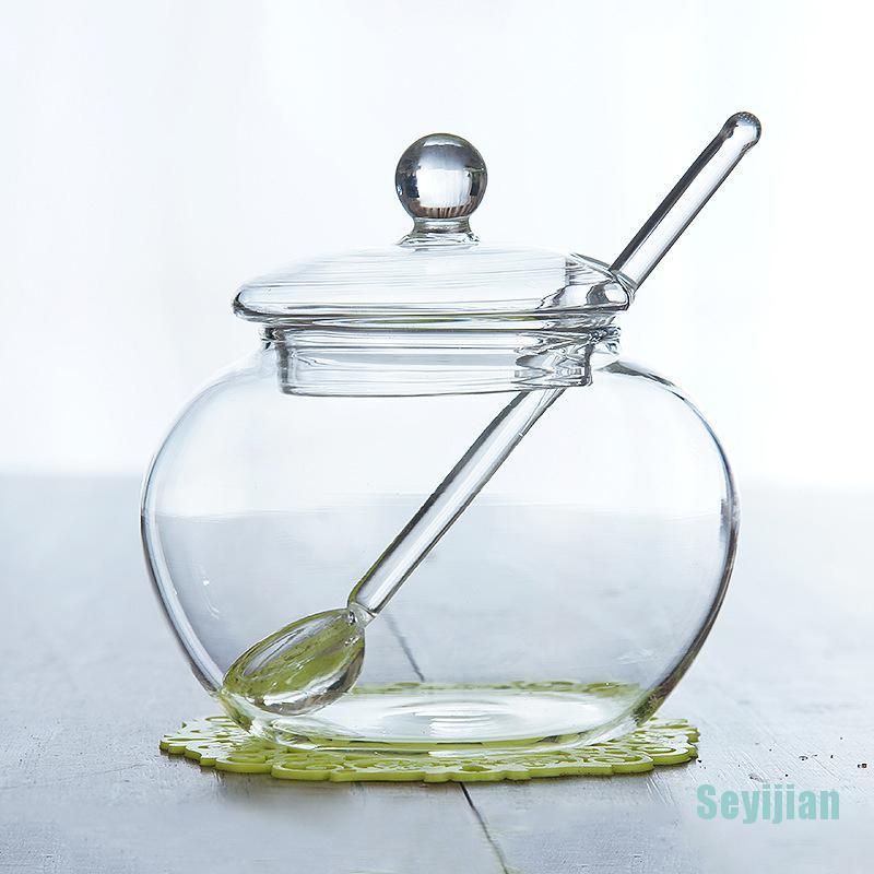 Muỗng Cà Phê Cán Dài Bằng Thủy Tinh Trong Suốt