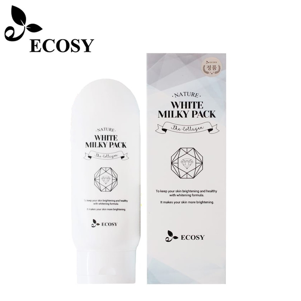 KEM DƯỠNG TRẮNG DA BODY NATURE WHITE MILKY PACK THE COLLAGEN ECOSY | Shopee  Việt Nam